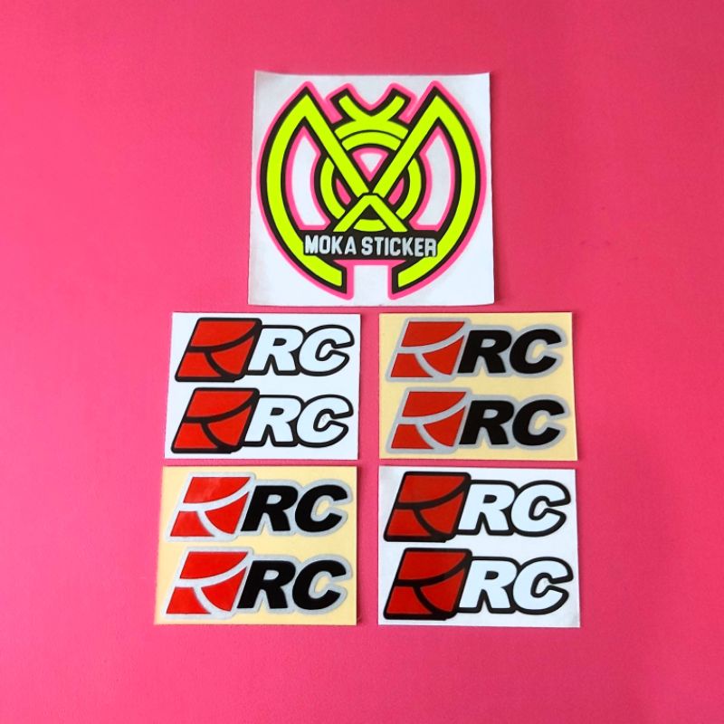 STICKER VISOR RC MOTO GARAGE ISI 2