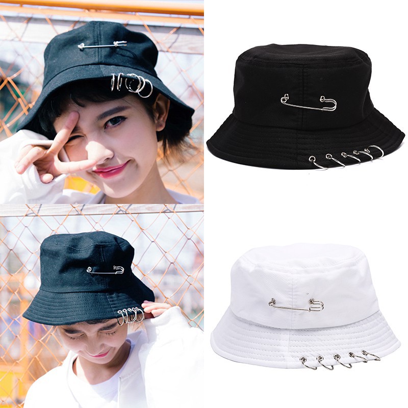 TOPI BUCKET HAT RING ANTING. PERMIUM