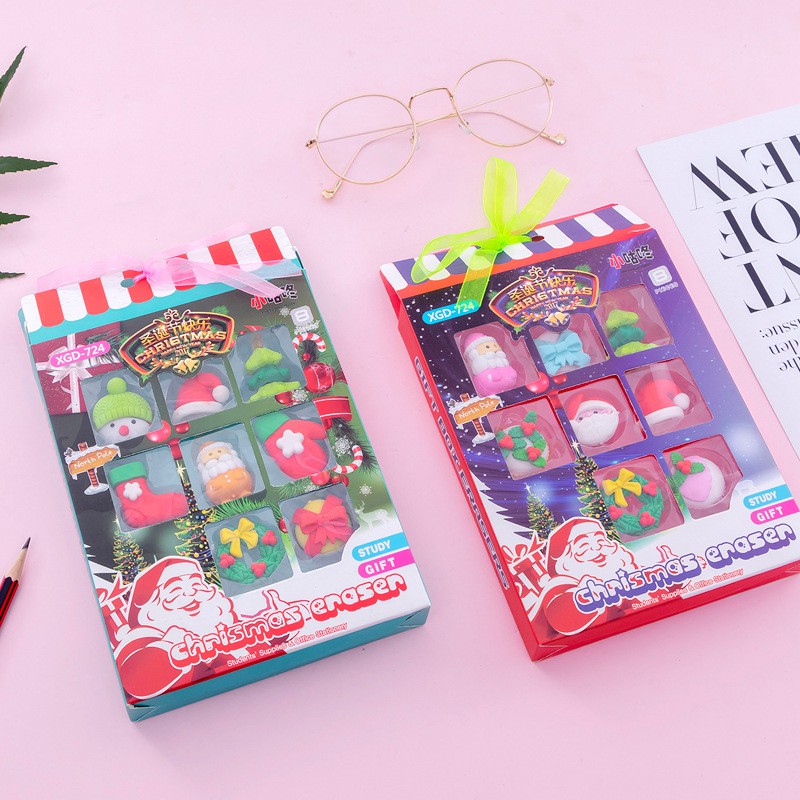 

1 Set Penghapus Anak Lucu Motif Natalan / Cute Chrismas Eraser