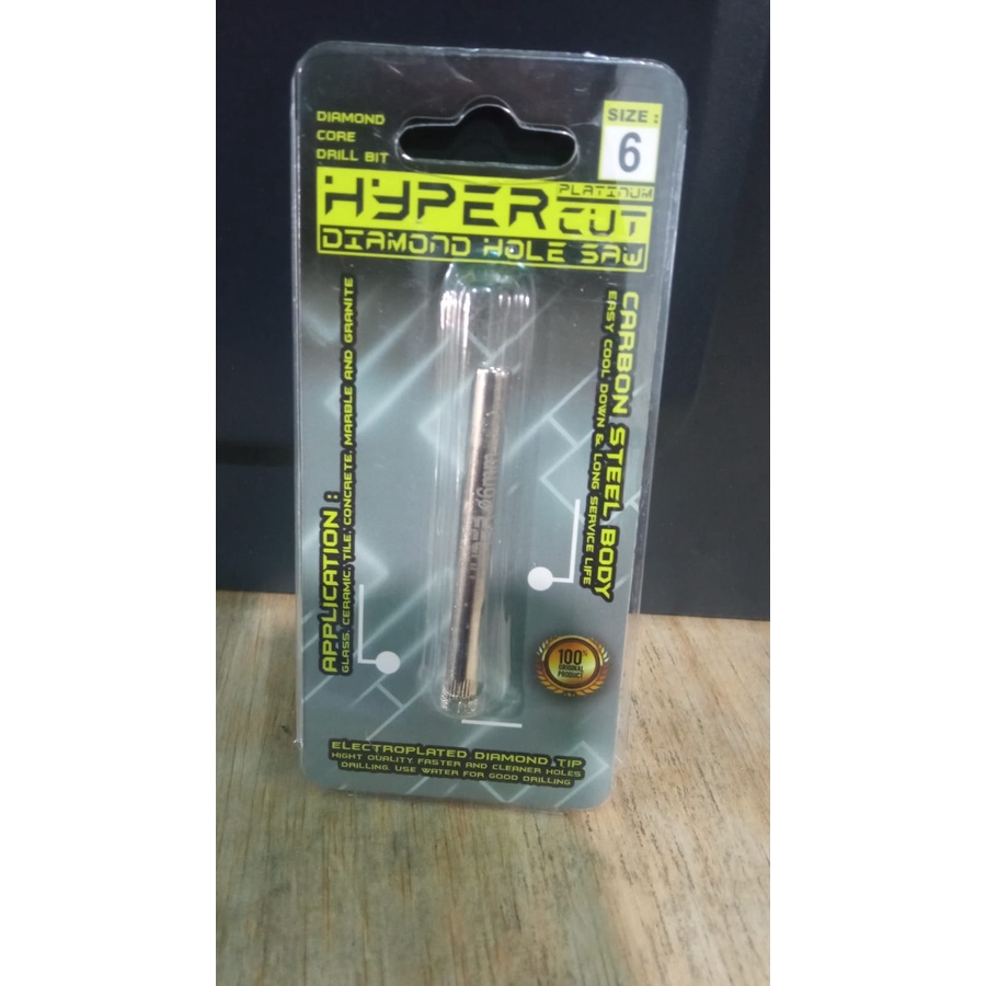 MATA BOR KACA  HOLE SAW DIAMOND SET 6MM HYPER