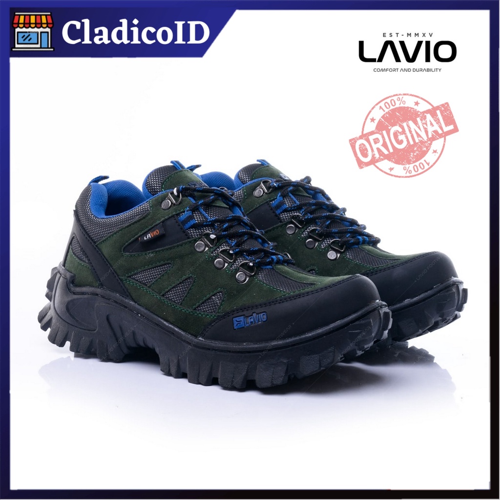 LAVIO Sepatu Pria Safety Boot Ujung Besi High Quality Premium Sefty Shoes Boots Kerja Lapangan Proyek Outdoor Mendaki Gunung Haiking