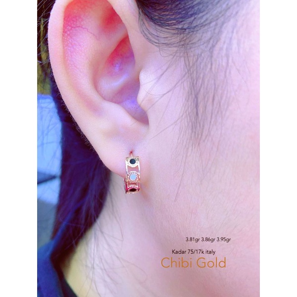 Anting emas asli ITALY 75381386 #chibigold