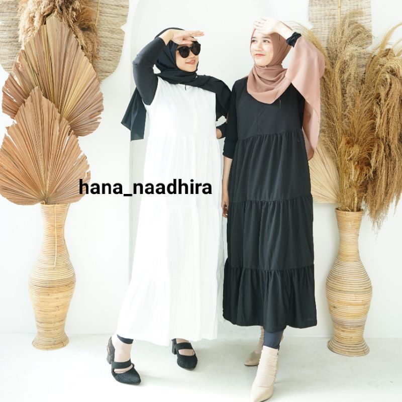 GAMIS LONG/INNERDRESS/hananaadhira inner putih inner murah innerbusui inner susun