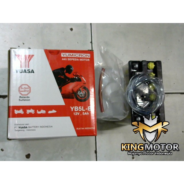 Aki Accu YB5LB Kit Basah YUASA