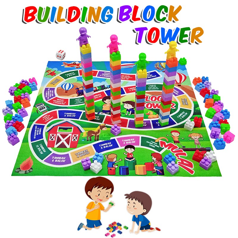 Permainan Keluarga Game Building Block Sampai 4 Orang