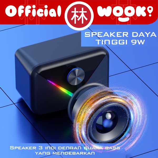 GAMEN GS10 Multimedia Speaker Gaming 2.1CH Subwoofer with RGB Lights