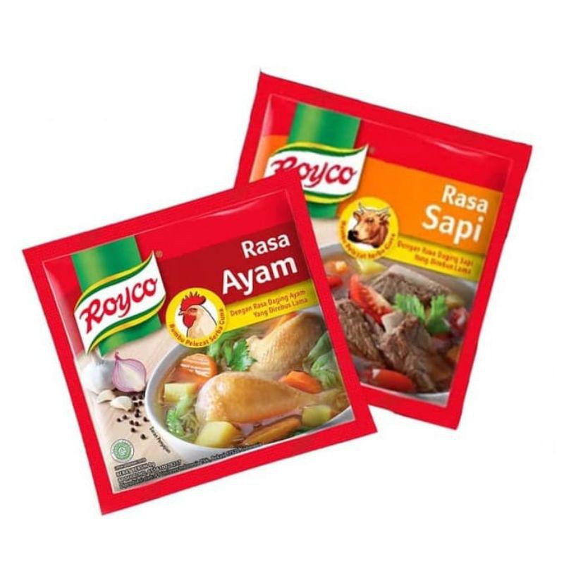 (12 sachet = 1 renceng) Penyedap Rasa ROYCO AYAM / SAPI