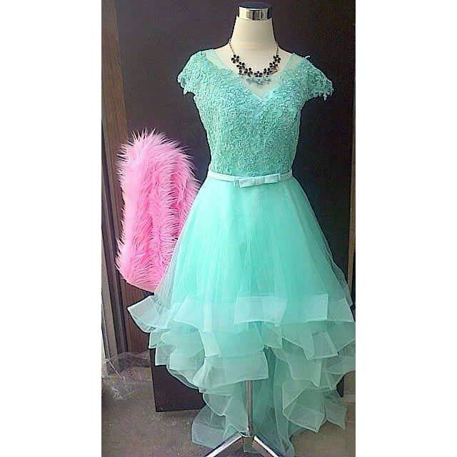 Baju pesta/Gaun pesta Import/gaun prewed warna Tosca/Gold/mint bonus  Celana short import