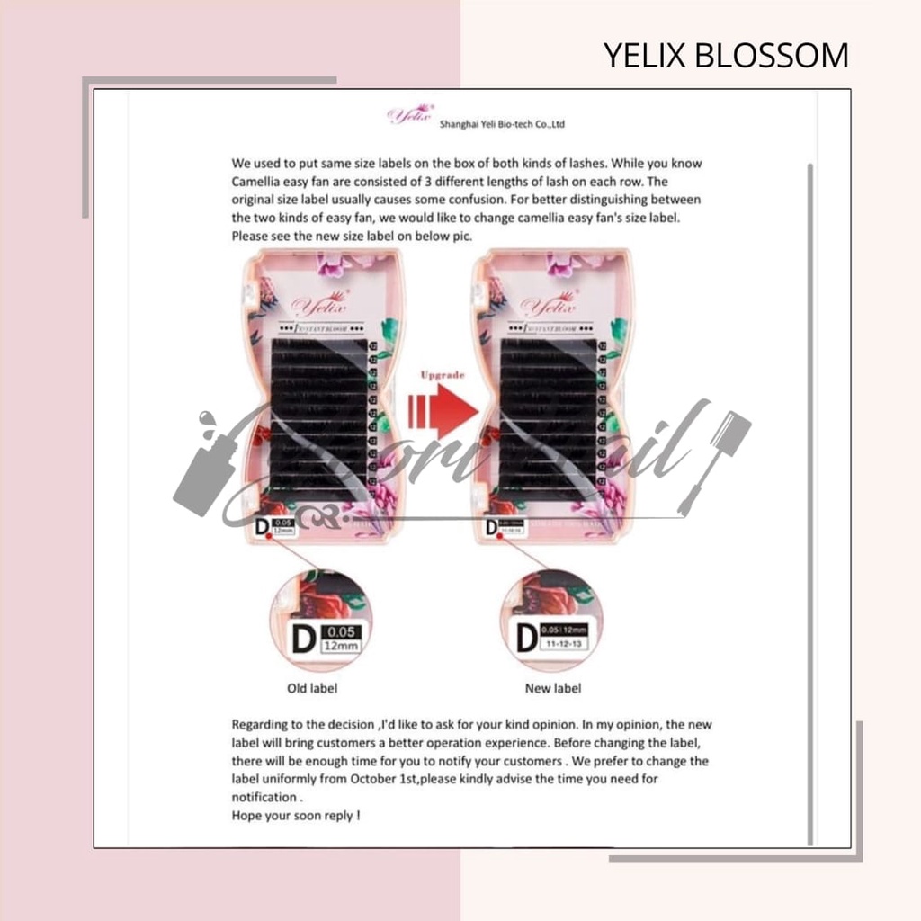 Yelix bloom blossom bulumata volume russian eyelash extension