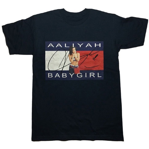 KAOS AALIYAH BABY GIRL LOGO TSHIRT CASUAL