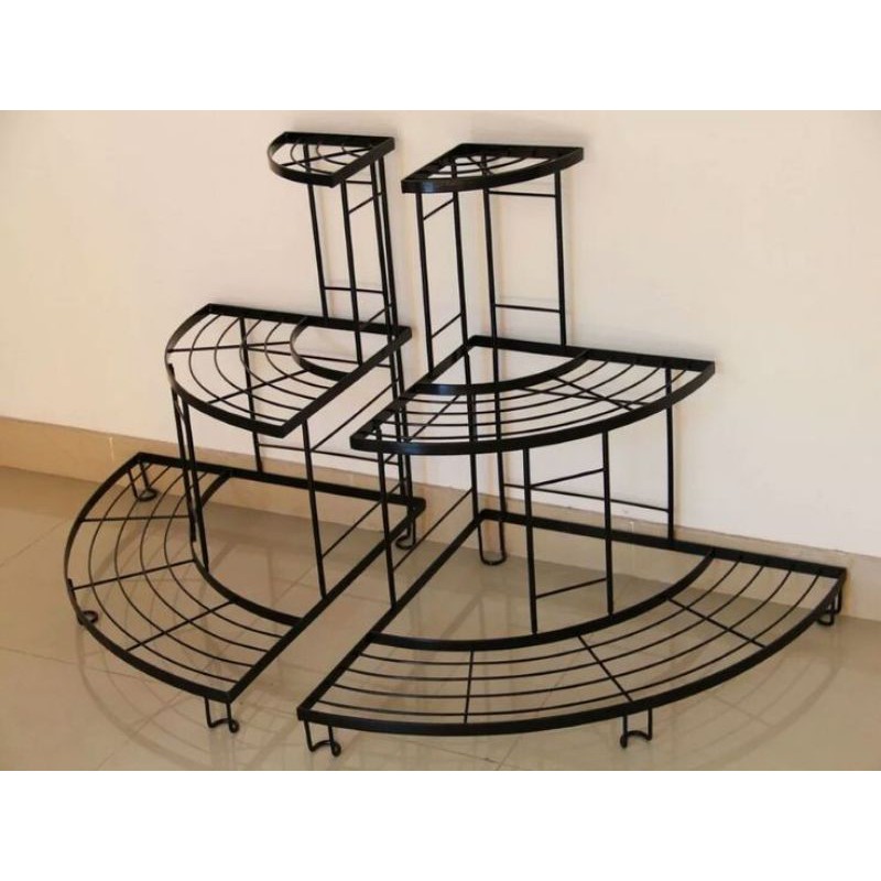 rak bunga besi 1/4 lingkaran