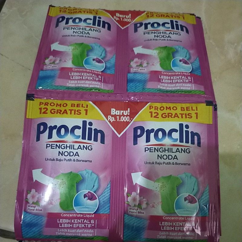 Proclin sachet 1 pack isi 24 pcs