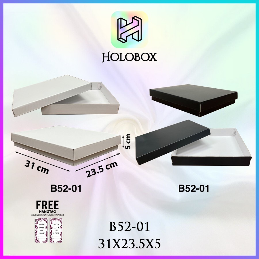 

Box Kado Polos / Baju / Hijab / Gift / Dus Hampers / Packing / B52