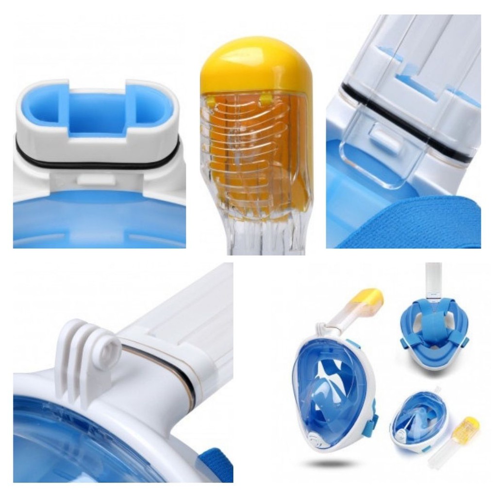 Kacamata Renang Menyelam Snorkeling Fullface XL YE047 With Cam Adapter 111140