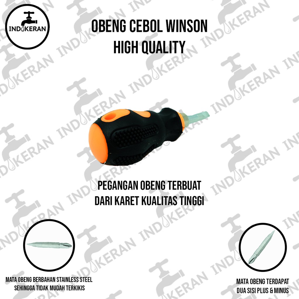 INDOKERAN - Obeng Cebol Bolak Balik - High Quality