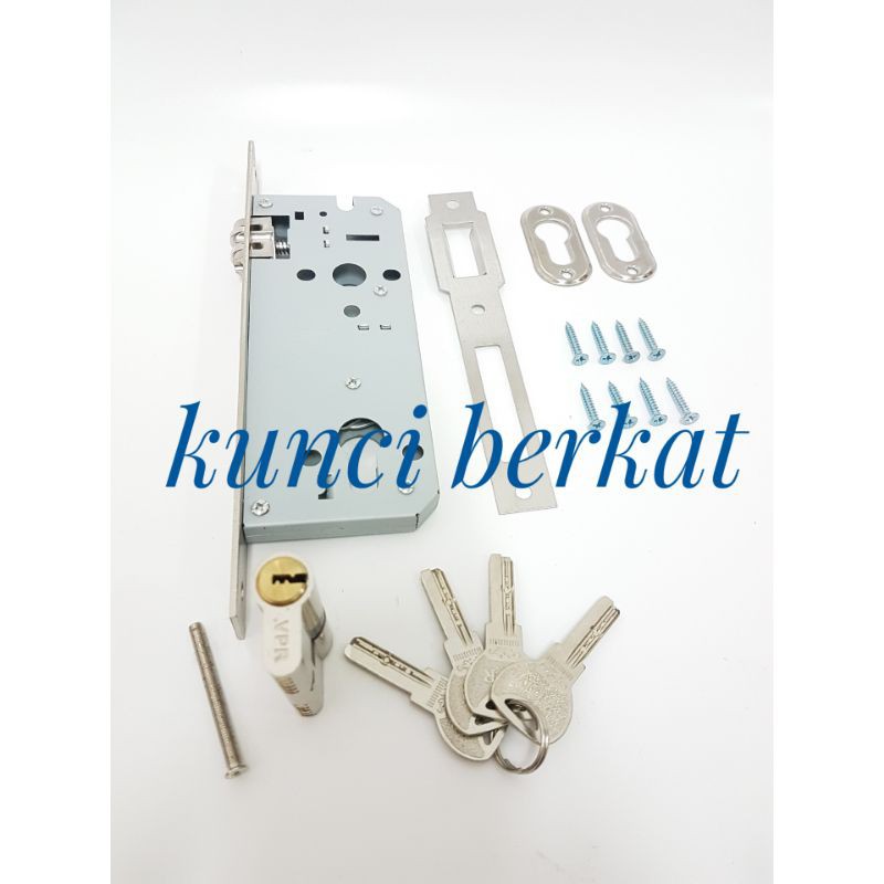 Full Handle Pintu Utama + Kunci Tarik/Handel List Kayu + Kunci