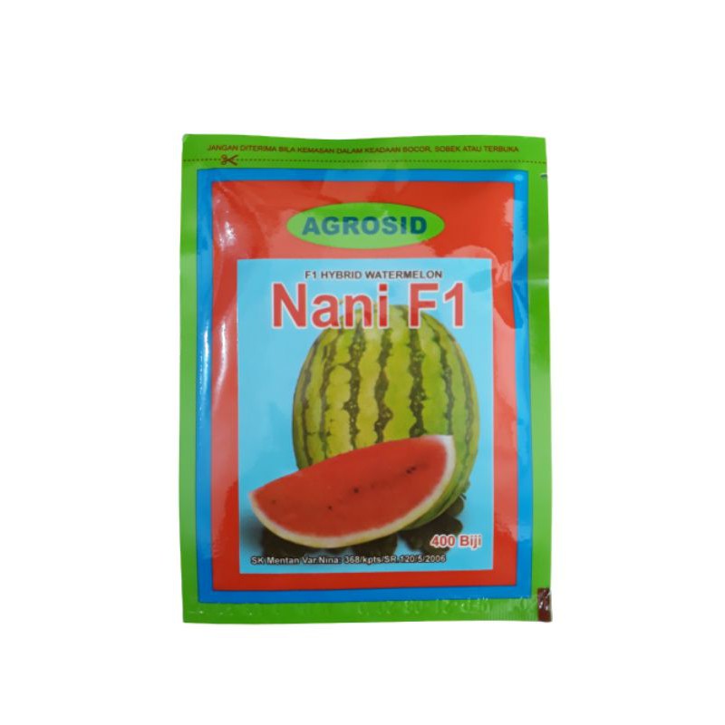 Benih Semangka Nani F1 , 400 biji. -CapingHijau-