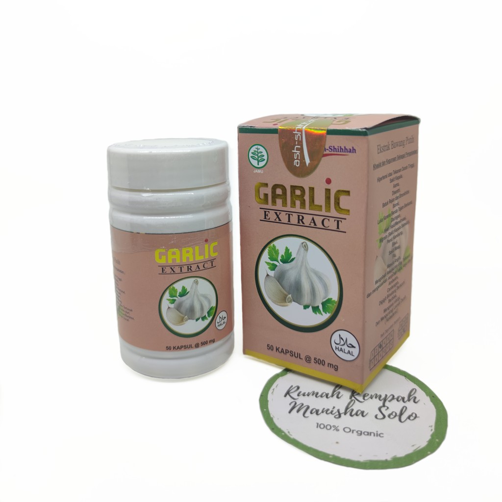 Kapsul Ekstrak Bawang Putih Garlic Extract Halal MUI 50 Kapsul