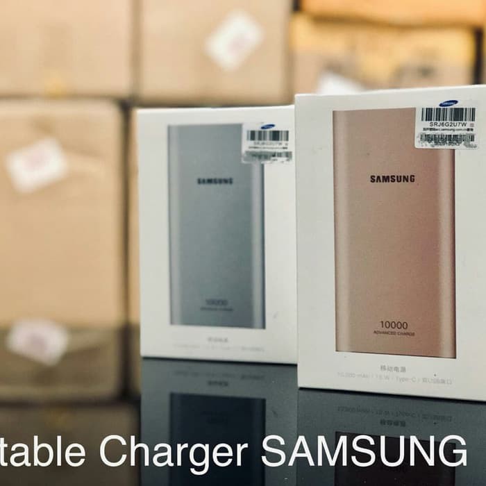 powerbank slim samsung 10000mah type C original fast charging - Rose Gold-3