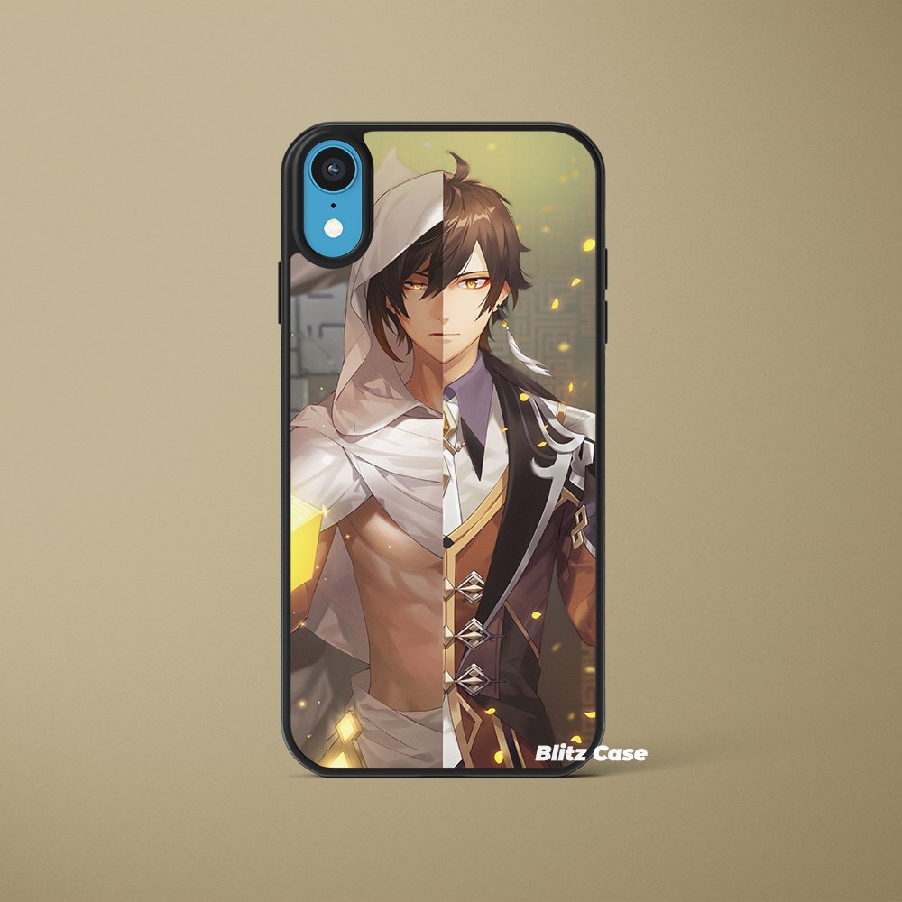 Case HP Zhongli Genshin Impact Casing HP Hardcase Softcase Hard Case Soft Case Anticrack