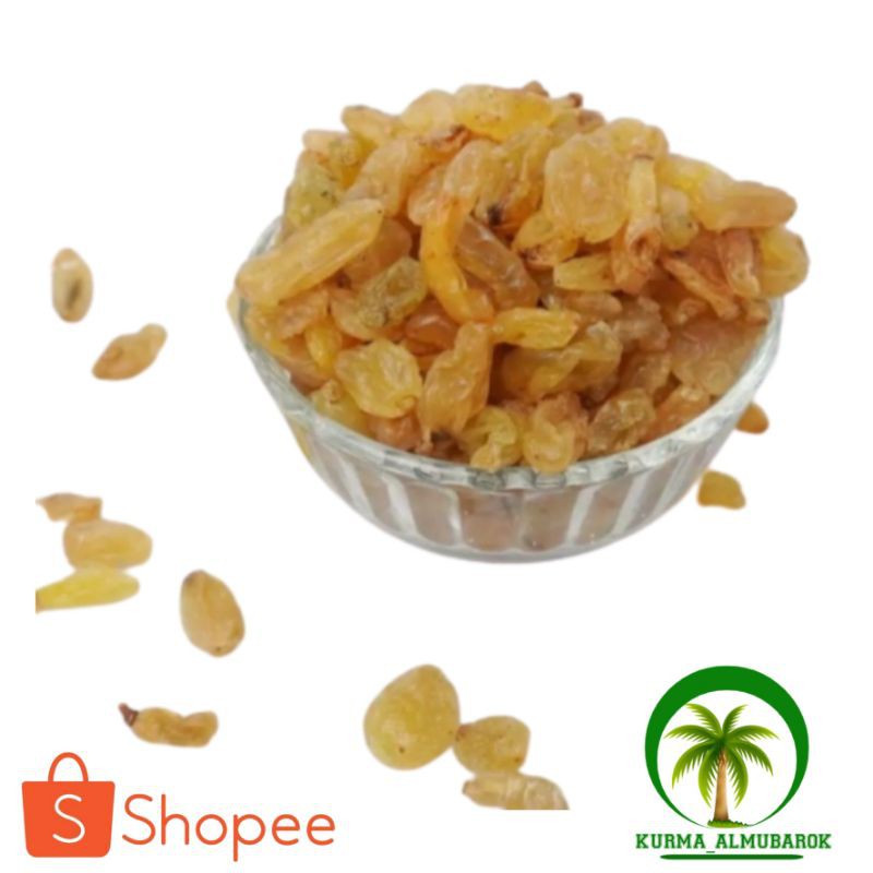 Kismis Golden Raisine 1kg / Kismis asem manis / Kismis arab Kering