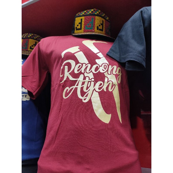 baju kaos Aceh motif souvenir aceh