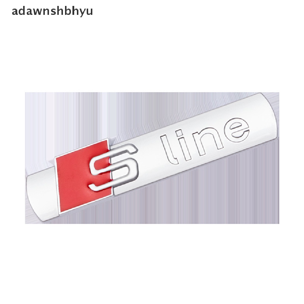 Adawnshbhyu 1pcs Grille Depan Mobil Badge Emblem Grill S line Cocok Untuk Semua Model