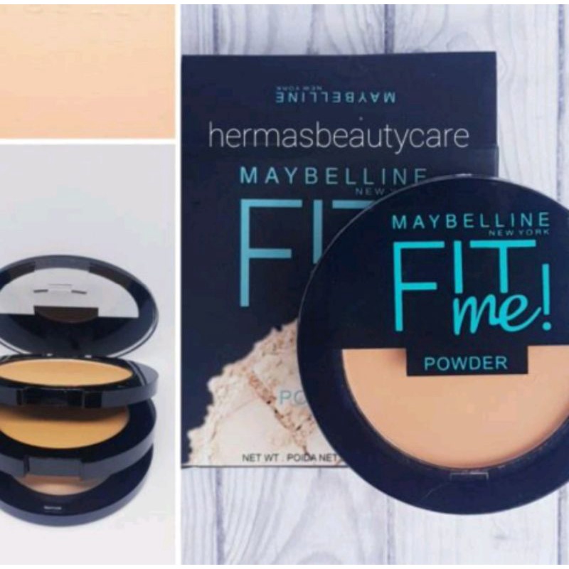 ☀️ YAMSHOP88 ☀️ Bedak FIT ME TWC / Maybelline 2in1 (Basah dan Kering) Two Way Cake Murah Makassar