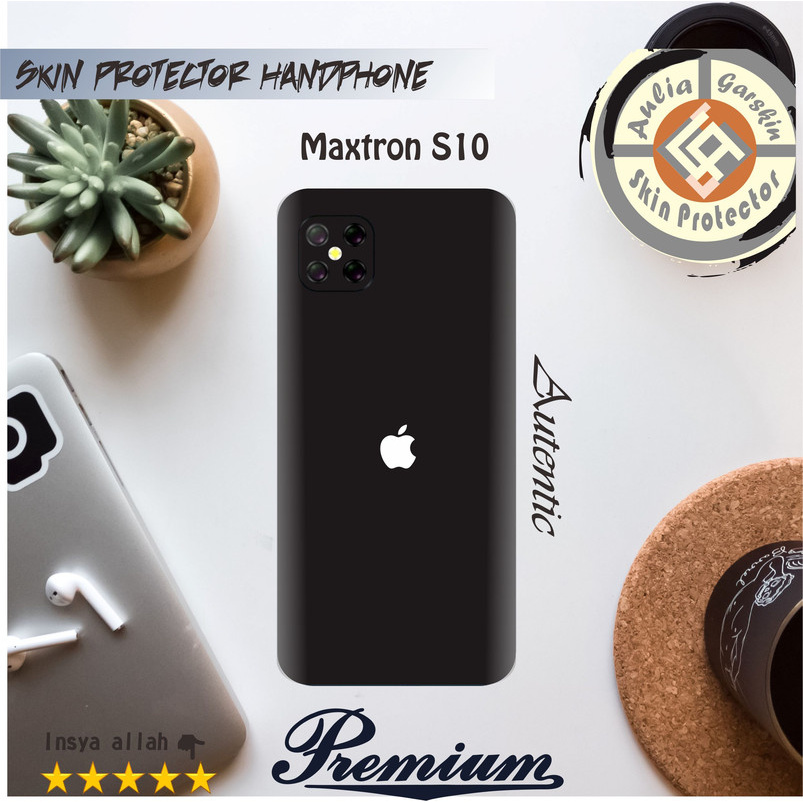 Garskin HP Maxtron S10 motif iphone black  -  iphone