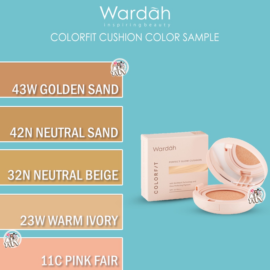 WARDAH COLORFIT SERIES (Matte foundation, Quad Eye Pallete, Highlight Contour Pallete, Powder, Velvet Powder Foundation, Lip Paint colorfit, Fresh Matte Lip Ink, Cushion)