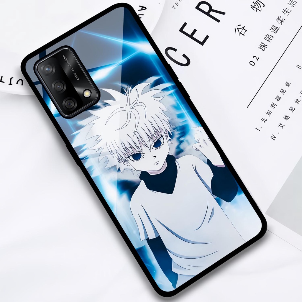 Case Glossy Oppo A74 | A95 Casing Kilau Hp Oppo | Pelindung Hp | Motif Anime Hunter X Killua Gon