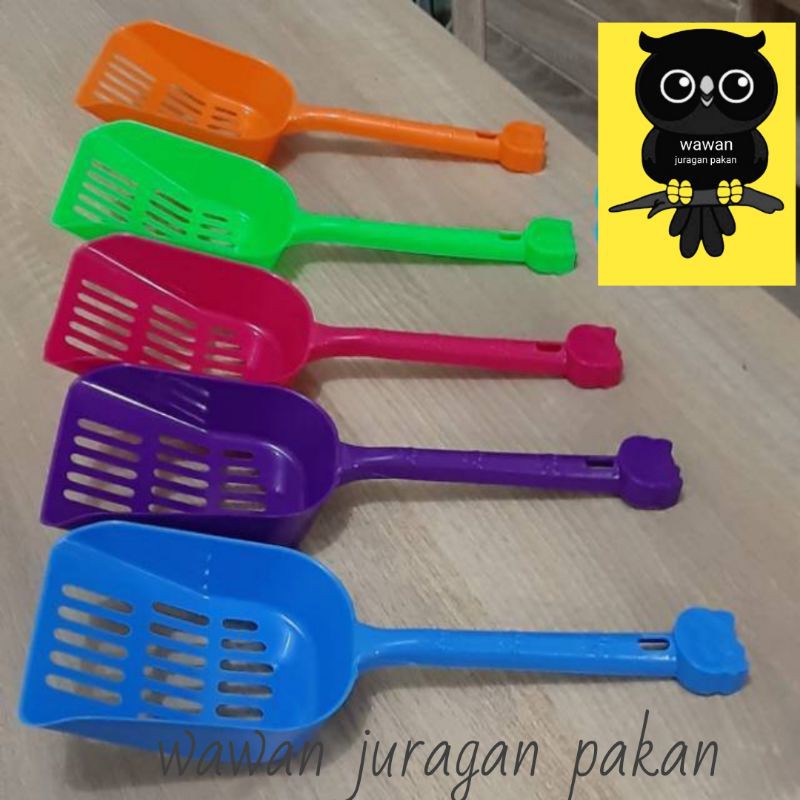 sekop, serokan pasir kucing
