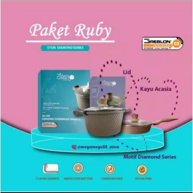 stein cookware paket ruby.