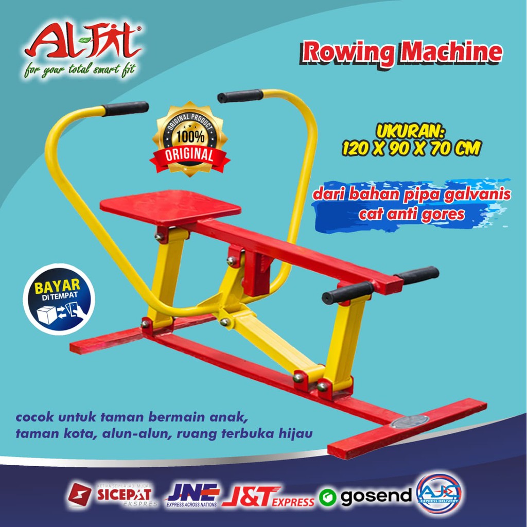 Alat Gym Alat Fitness Fitnes  Outdoor Taman ROWING MACHINE