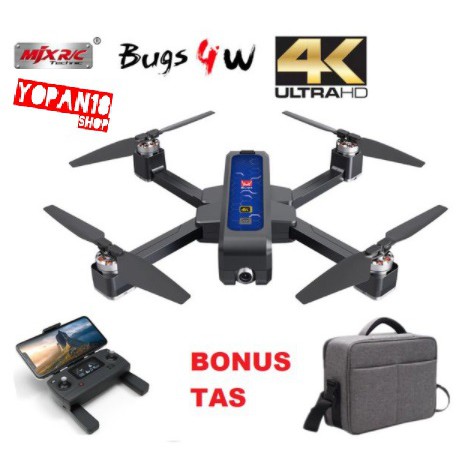 TERMURAH Drone Mjx b4w Bugs 4 W 4W 5G GPS FPV 2K Camera HD FOLLOW ME ANTI SHAKE Vs sjrc f11 Rc