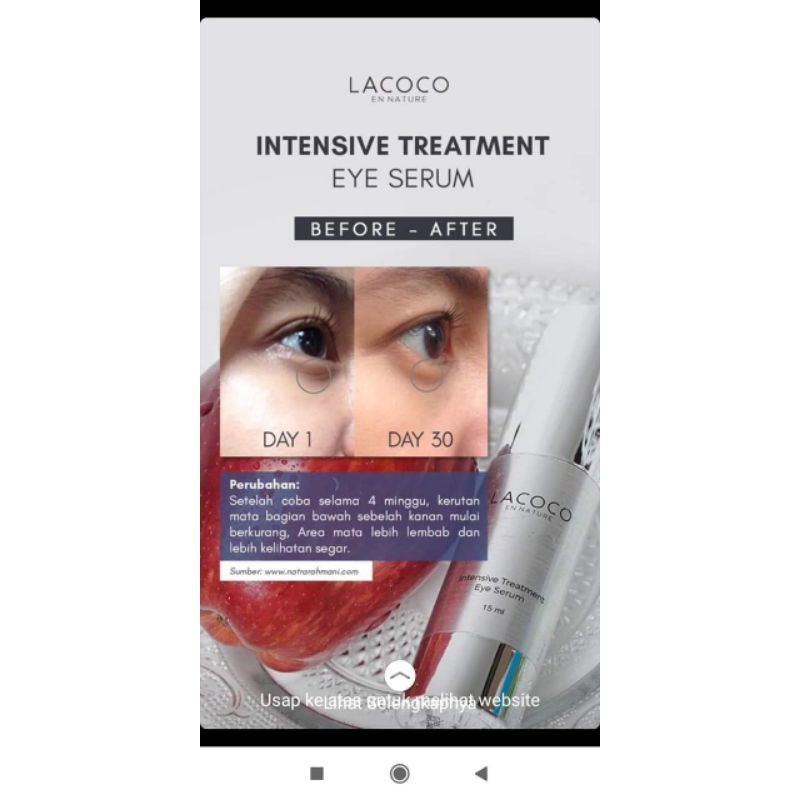 eye serum lacoco