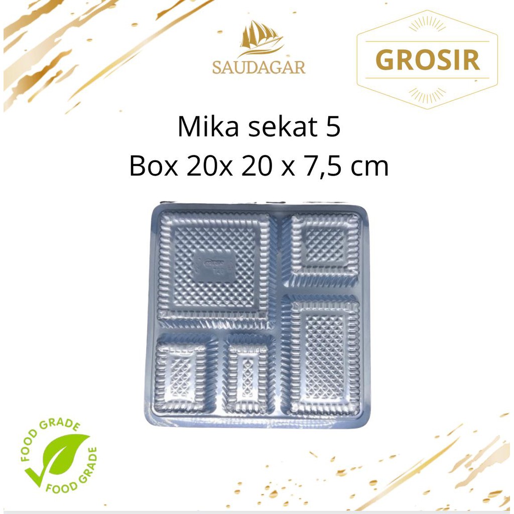 MIKA PLASTIK SEKAT 4 DAN SEKAT 5 UNTUK BOX 18X18 / 20X20