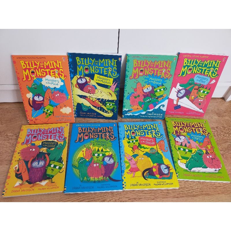 billy and the little monsters/usborne/8buku/ full color/buku import/buku anak/happychild