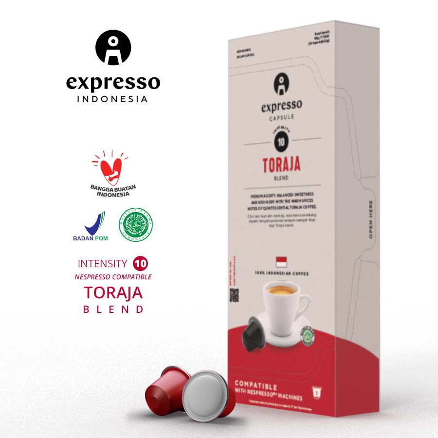 

Expresso Indonesia - Reguler Capsule - Nespresso Compatible - Toraja Blend