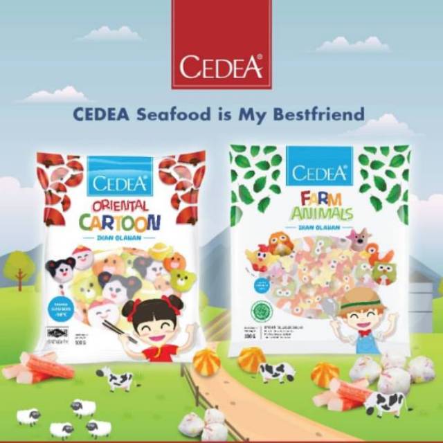 

Cedea Olahan Ikan Bentuk Oriental Cartoon dan Farm Animal