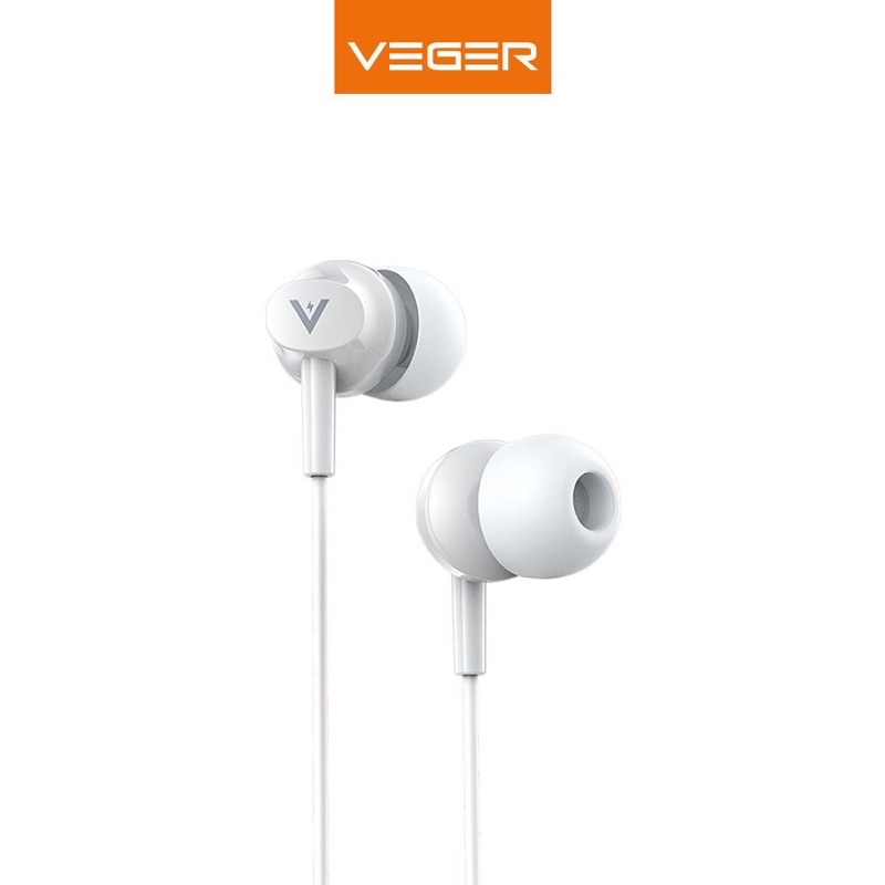 VEGER VX1 Wired In Ear Earphone 3.5MM With Microphone Extra Bass