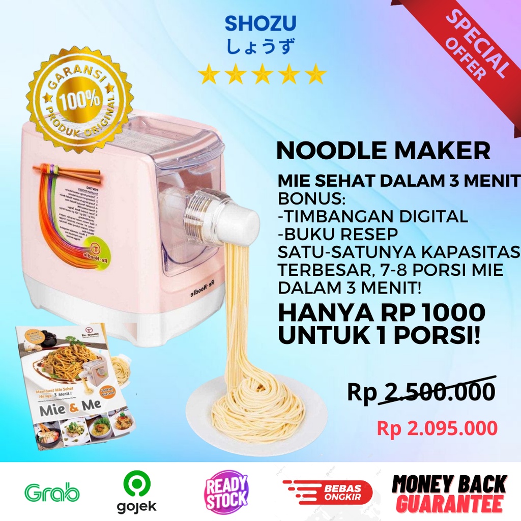 ORIGINAL ReNoodle RN-99 Mesin Pembuat Mie Otomatis