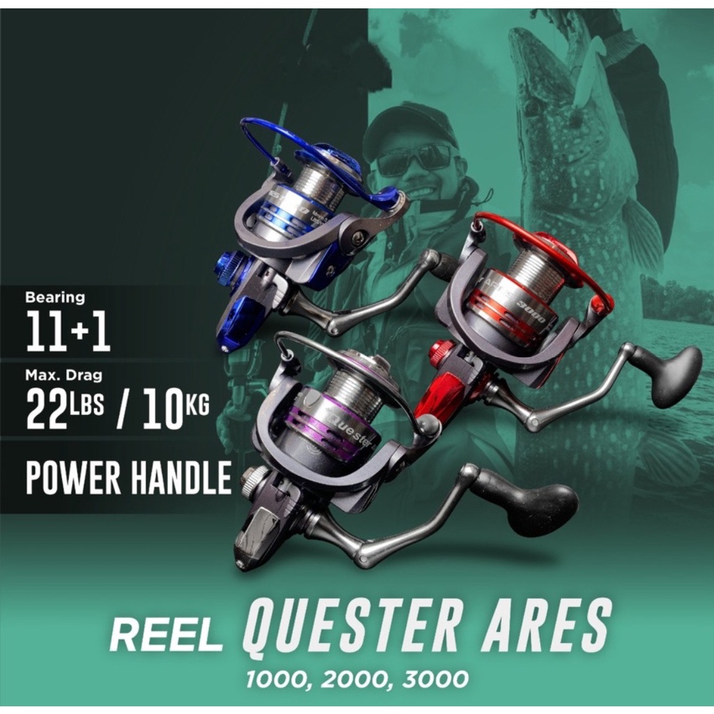 Reel Pamcing Quester Ares Power Handle 2000