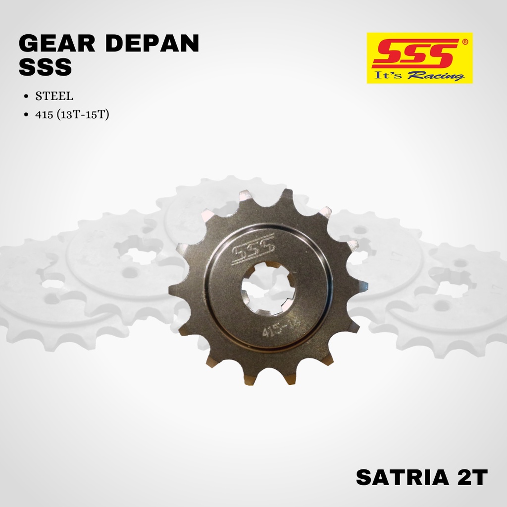 Gear Gir satria 2T TORNADO sss 415 13 14 15 steel