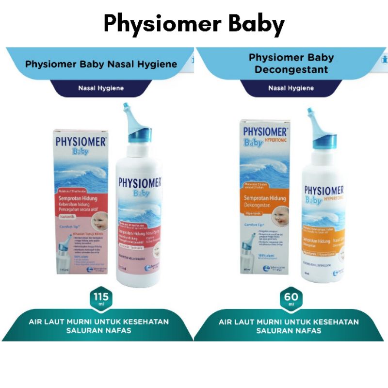 Respimer / Physiomer Baby Decongestant / Baby Nasal Hygiene with Comfort Tip - 60ml