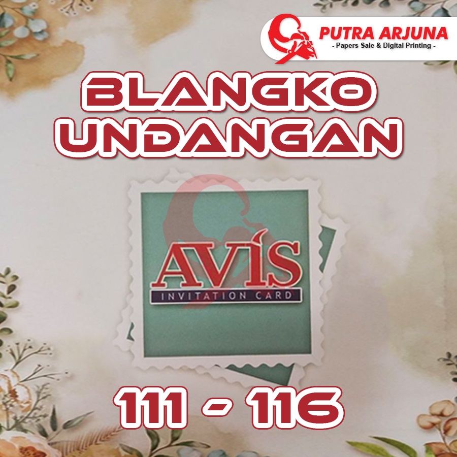 BLANGKO AVIS - UNDANGAN PERNIKAHAN + CETAK - AVIS NO: 111-114