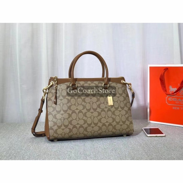 Terlaris COACH TOTEBAG SIGNATURE BROWN - TAS COACH WANITA - COACH WOMAN - COACH