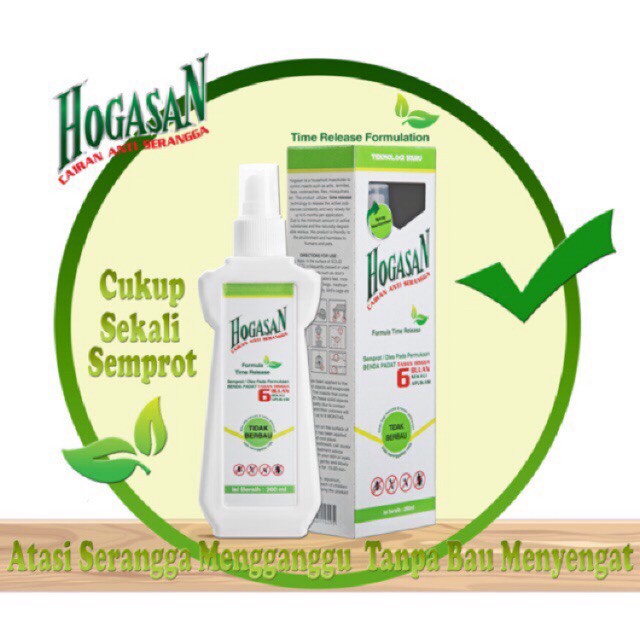 HOGASAN CAIRAN ANTI SERANGGA 200ML - TAHAN HINGGA 6 BULAN anti yamuk, anti semut, anti kecoa, obat nyamuk