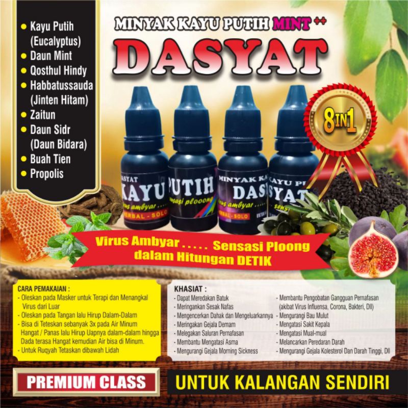 Minyak kayu putih dasyat dahsyat original obat anosmia covid sesak nafas mirip al kautsar el kahfi 1