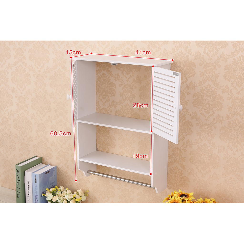 Promo Mh50705 Multifunction Wall Storage Cabinet Lemari Dinding Serbaguna Shopee Indonesia